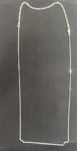 .925 Figaro Chain 19” + 8” Bracelet Set Custom  Long Necklace Option, Mixed Thickness Silver Chain