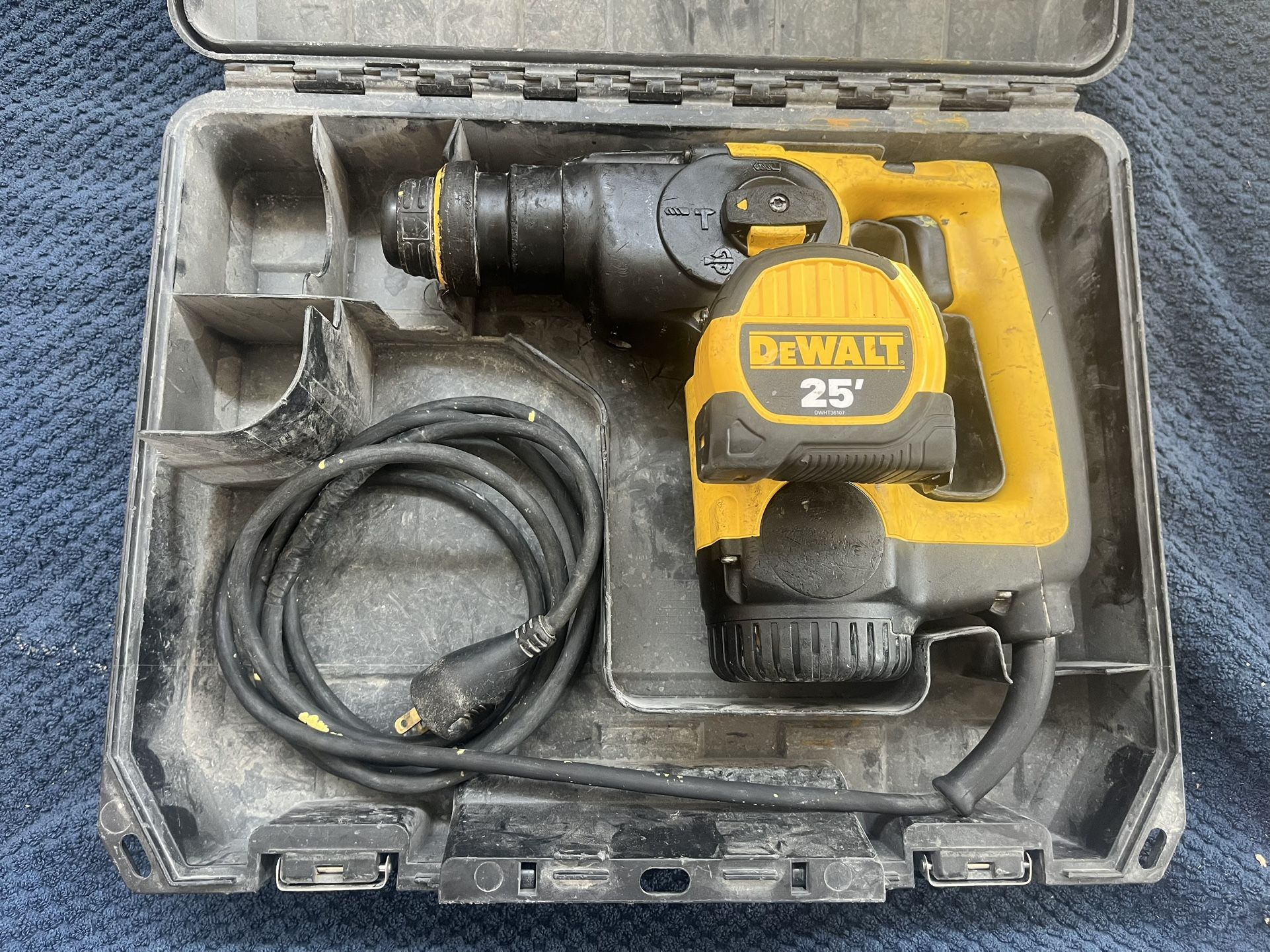 DEWALT Rotor Hammer, Tape Measure And Hard Case
