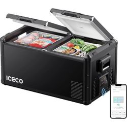 Brand New ICECO 95QT VL90ProD Dual Zone RV 12 volt Fridge Freezer