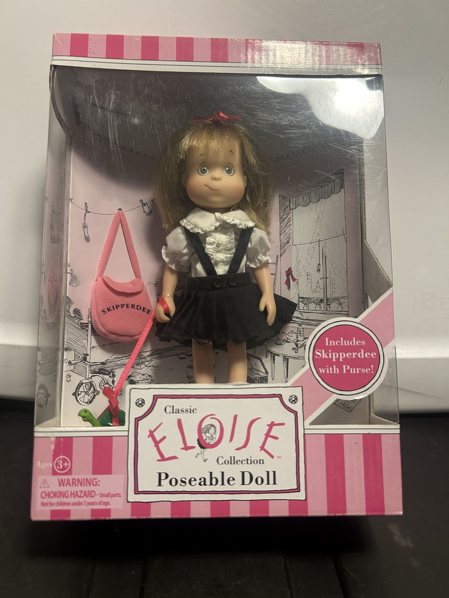 Eloise Collection | Eloise Poseable Doll with Skipperdee Turtle & Purse in Take-