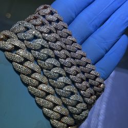 💎 Rose Gold Cuban Bracelets | Moissanite Lab Diamonds 💎