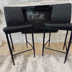 Two Black Stools 