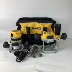 Dewalt Corded 2-1/4 Horsepower Fixed & Plunge Base Router Kit 