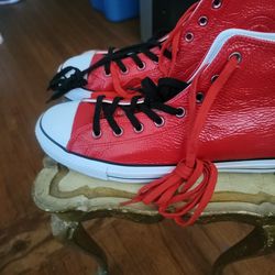 Brand New Red Patent Leather Converse Size 13