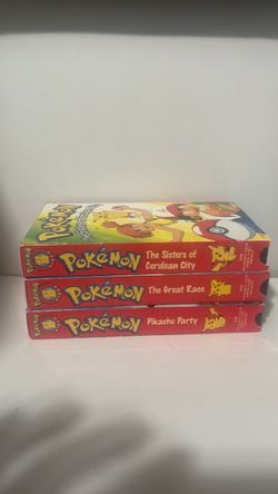 Pokémon VHS Tapes Lot of 3