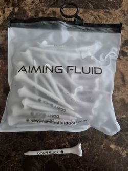 Aiming Fluid Golf tees