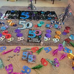 "50th" Birthday Party Decorations 
