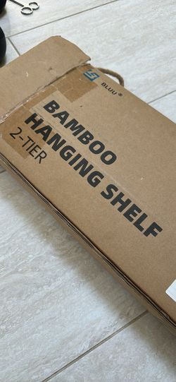 Bamboo hanging shelf