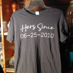 Gildan Soft Style Ring Spun M Here Since 06-25-2010 Black T-shirt