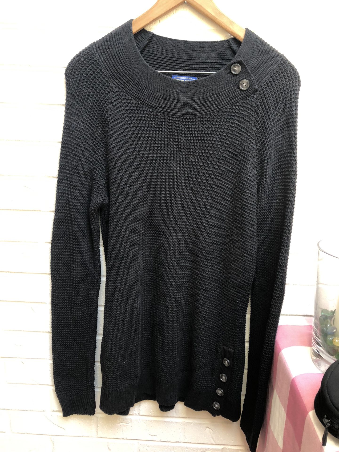 Pendleton Preowned Womens Black Tunic Sweater Size M