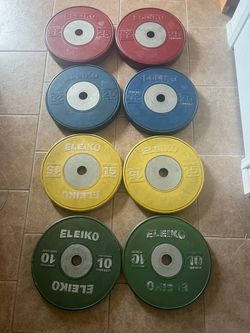 Elieko competition iwf bumper plate set 140kg