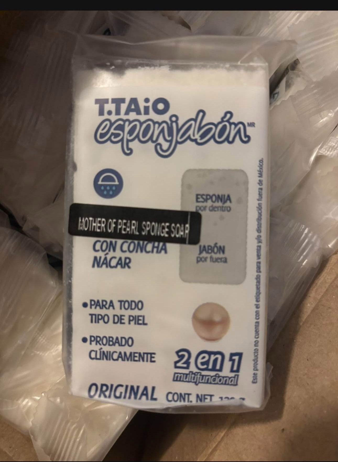 Esponjabon Concha Nacar Mother of Pearl