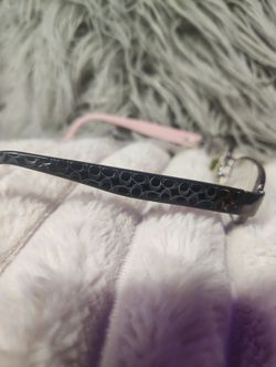 Authentic prescription coach pink,black, and gold glasses