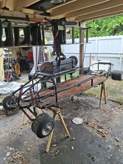 Extended gocart frame / $300 OBO /  Fort Lauderdale/ 9ft long  / project gocart
