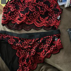 Lingerie for Curve Women Sexy Naughty 2 Piece Lace Push Up Bra and Panty Sets Erotic Underwear