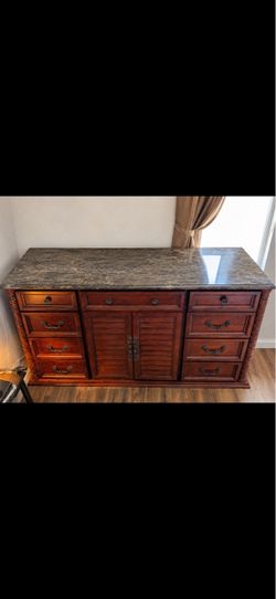 Elegant Traditional Dresser w/ Marble Top – Brand New in Box – $900 OBO