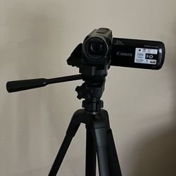 Video/ Camera Canon and Aluminum Tripod