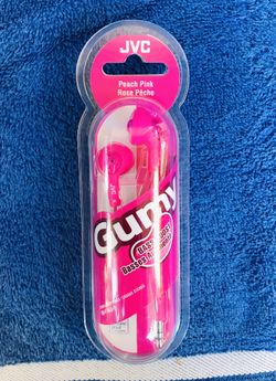 JVC: Pink Gummy Ear Buds