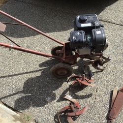 Rototiller With New Engine 