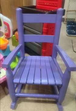 Children's wooden rocking chair