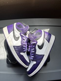 Jordan 1 Retro High Court Purple White💜