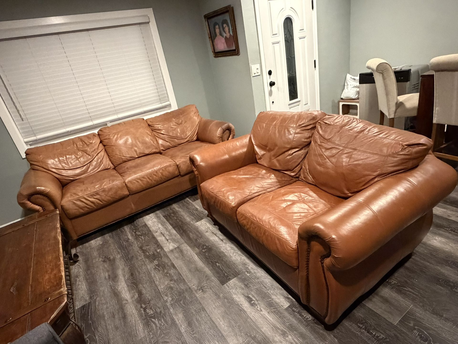 Leather Sofa Set