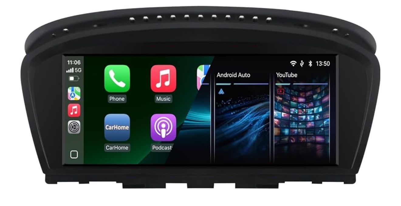 Car Stereo for BMW E60 E90 E92 Radio with CarPlay Android Auto Upgrade CIC idrive System Screen for 3/5 Serie E61/E91/E93(2008-2013)