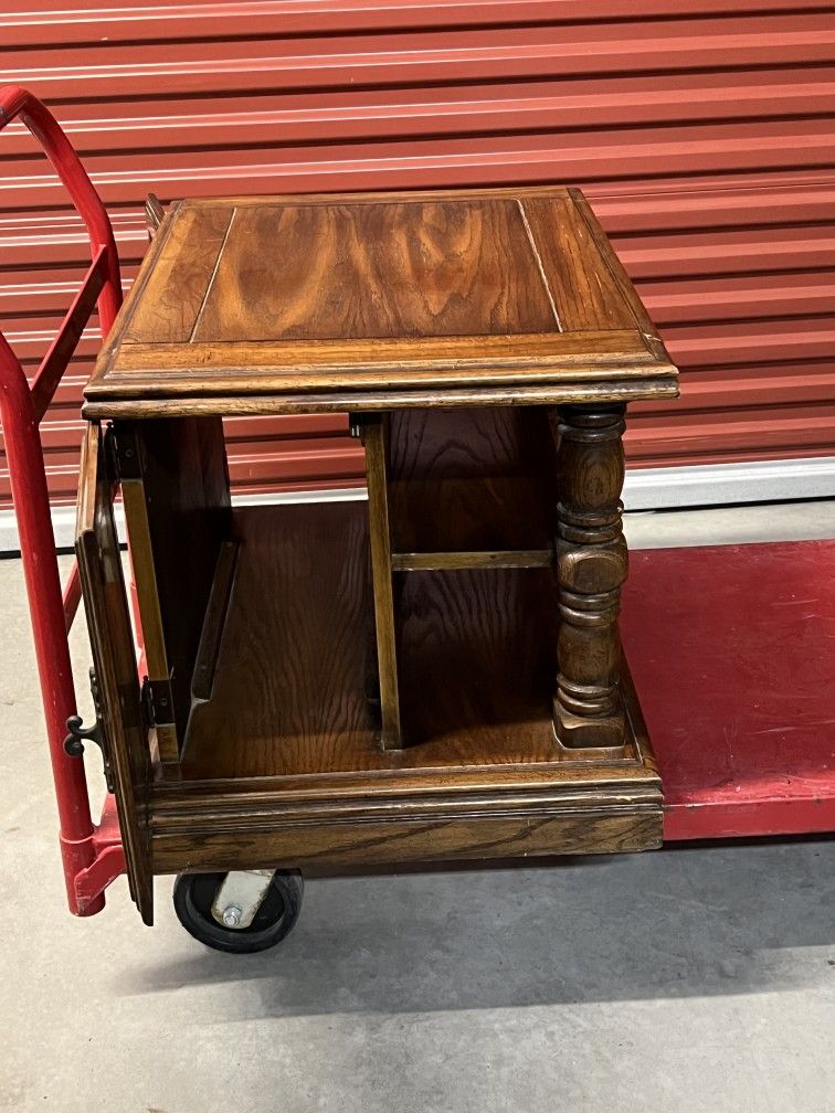 2 Vintage Solid Wood (Heavy) End Tables