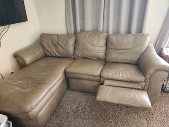 Leather Sofa With Chaise And Recliner