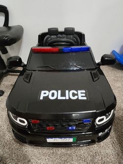 Tobbi 12V kids' electric ride-on police toy car