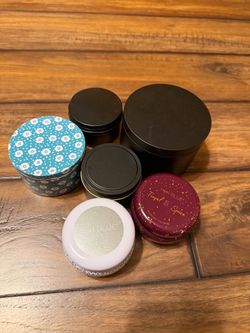 Empty tins for trinkets, misc or candle making