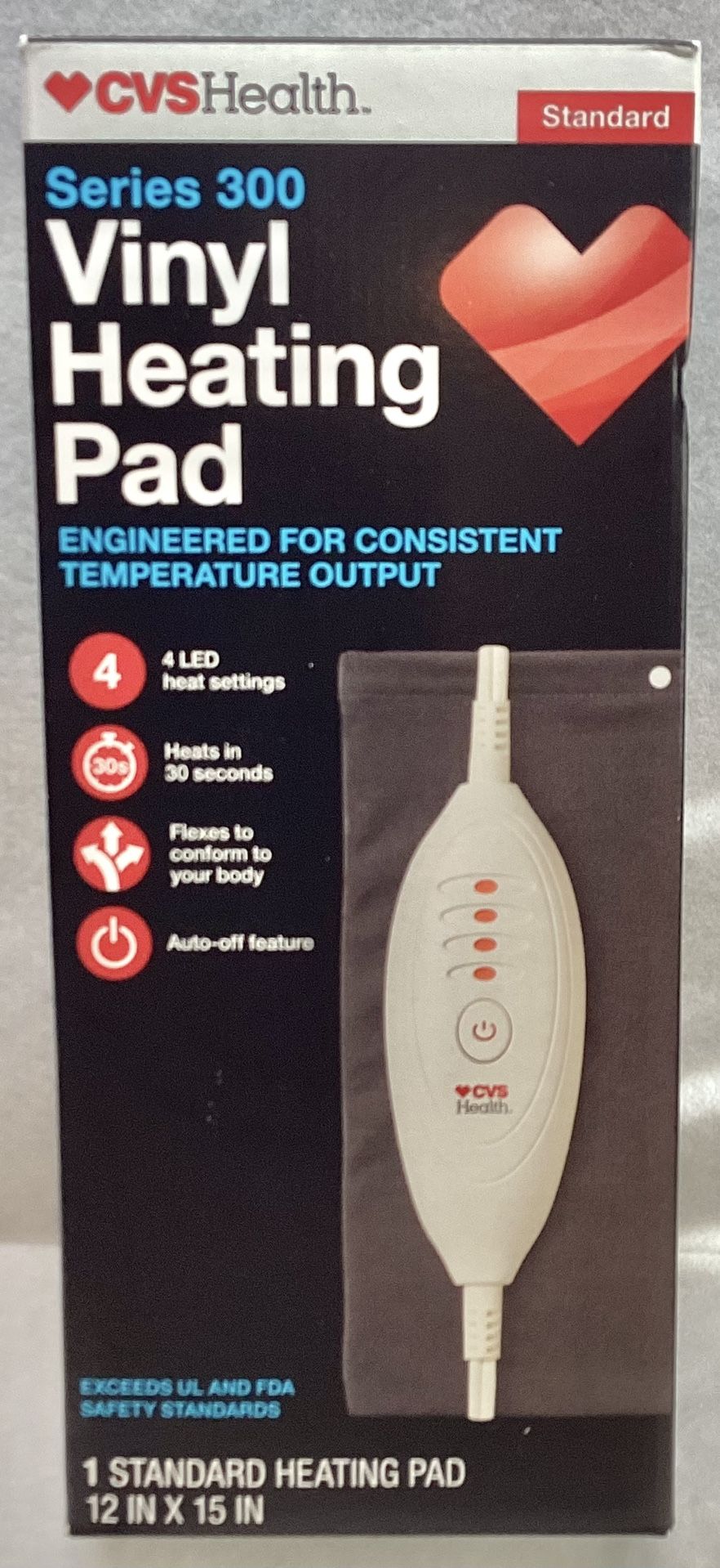CVS Health Series 300 Vinyl Heating Pad