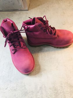 Kids size 11 Purple Timberland Boots