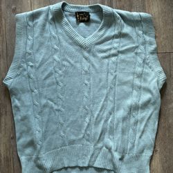 Fargo Vintage Light Blue Vest Sweater Men’s