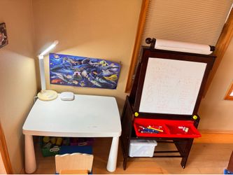 Study set art easel light
