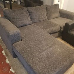 Beautiful Sectional Grey Couch Like New On A Budget $200