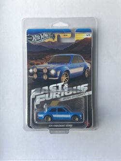 Hot Wheels Silver Series Ford Escort RS1600 Fast & Furious NEW