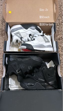 Jordan 4 black cats & retro 4s size 2c