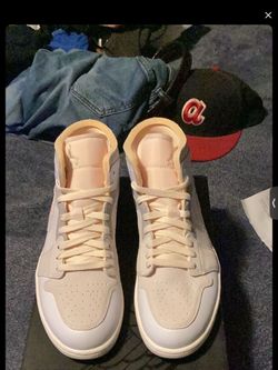 Jordan 1 mid SE Craft Inside Out White Grey men’s Shoes Size 10.5 New With Box