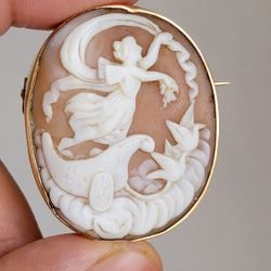 Beautiful vintage Cameo pin/pendant