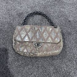 100% AUTHENTIC RARE STUNNING CHANEL PYTHON BAG