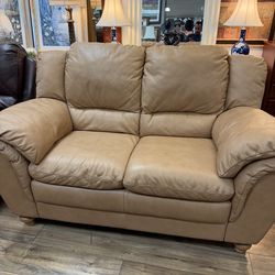Leather Loveseat