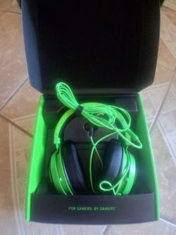 Razer Gaming Headset Green and Black
