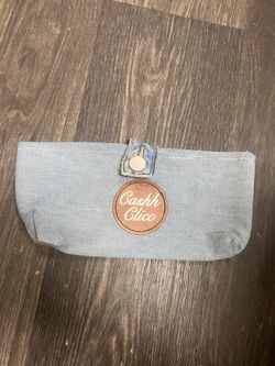 Cashh Clicc Denim Clutch Bag