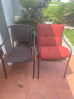 Outdoor Wicker Patio Chairs Set of 2