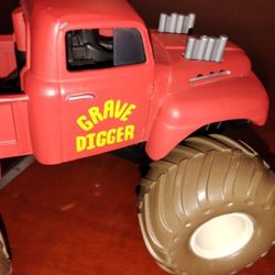 2 Monster Trucks Grave Digger, And Shark Great Condition Very Clean 
