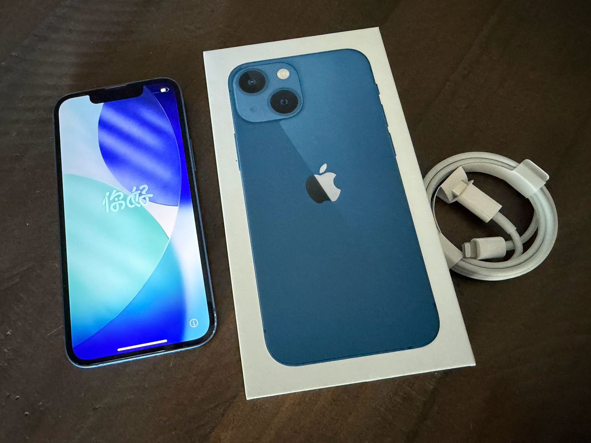 iPhone 13 Mini 256GB Blue In Original Box Unlocked Excellent Condition