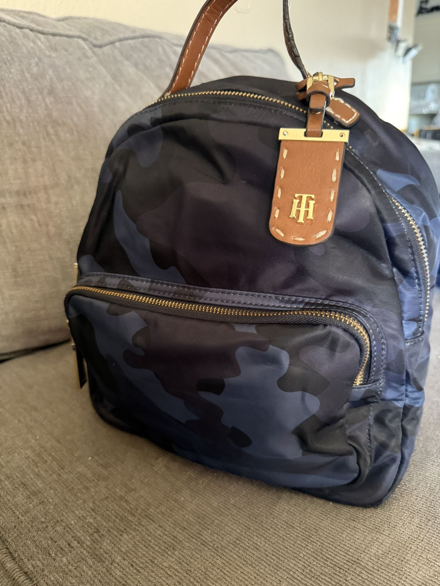 Tommy Hilfiger Mini Backpack Black And Blue Designer Bag Mini Backpack