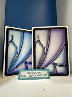 Apple iPad Air 11" M3 Chip - Pay $5 DOWN AVAILABLE - NO CREDIT NEEDED