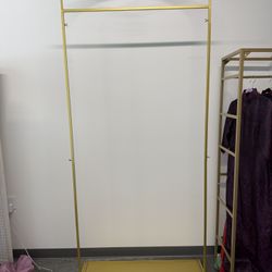 Gown Clothing Rack Tall Dresses Gold 